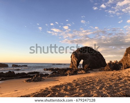 Horse head rock, the tourist attraction in New South Wales, Australia.