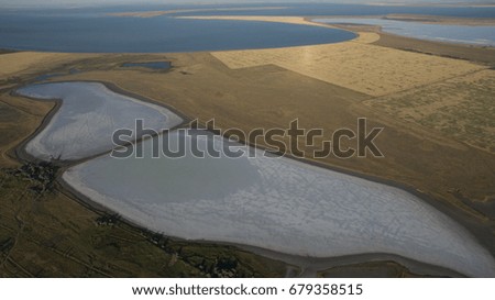 Beautiful sea landscape view from above