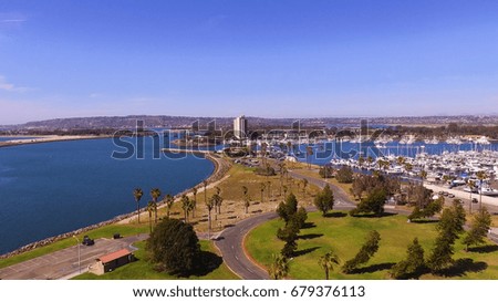 Aerial View of Park by the Bay