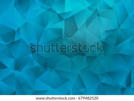 Dark BLUE vector blurry triangle template. Brand-new colored illustration in blurry style with gradient. The elegant pattern can be used as part of a brand book.