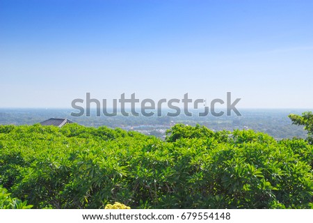 Horizon view at mountain in Thailand.