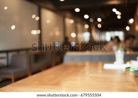 cafe blur background