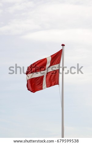 denmark flag Royalty-Free Stock Photo #679599538