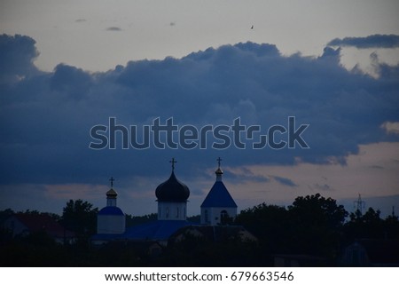 Church against the sky  and religion