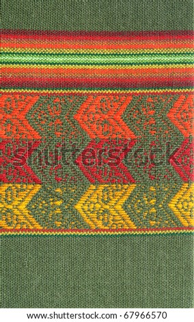 South America Indian textile pattern