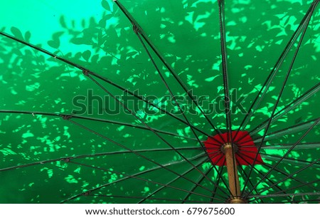 Shadow under the umbrella
