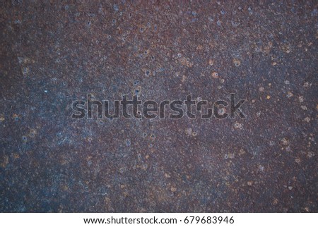 Metal corroded texture. 
Rusted Metal plate. Royalty-Free Stock Photo #679683946