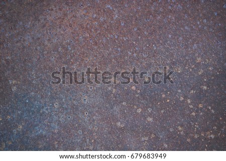 Metal corroded texture. 
Rusted Metal plate. Royalty-Free Stock Photo #679683949