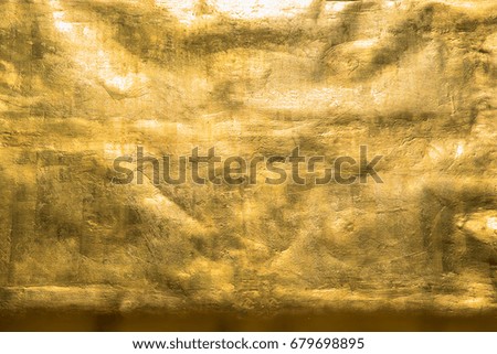 Golden Raw texture background.