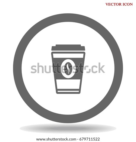 Simple vector coffee icon