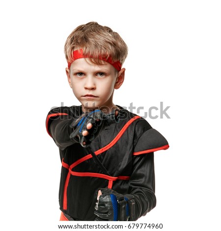 Young ninja training