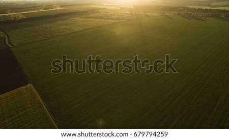 Different fields view from above