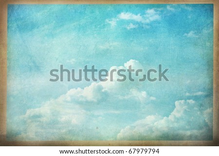 Abstract of a grunged cloudscape photo.