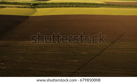 Different fields view from above