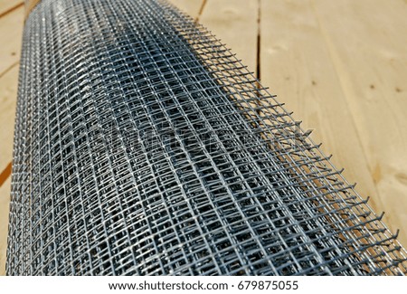 Grid metal wire roll