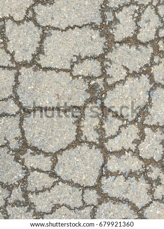 Texture of asphalt on the road.