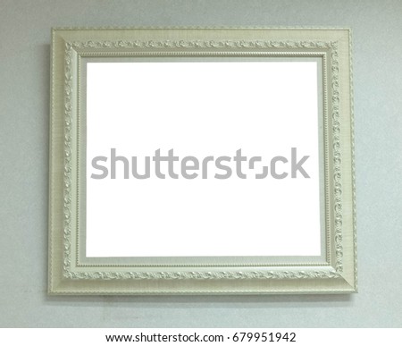 Picture frames isolate on white background