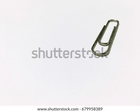 A paper clip white background