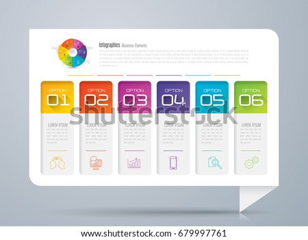 Infographics design vector and marketing icons can be used for workflow layout, diagram, annual report, web design. Business concept with 6 options, steps or processes.