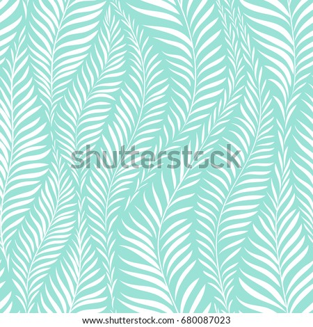 Palm leaf pattern. Vector illustration. Decor element