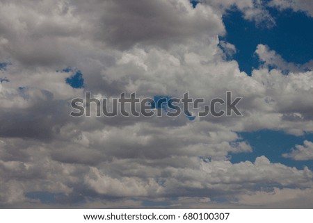 White clouds as background