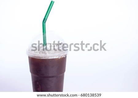 Iced Americano coffee drink