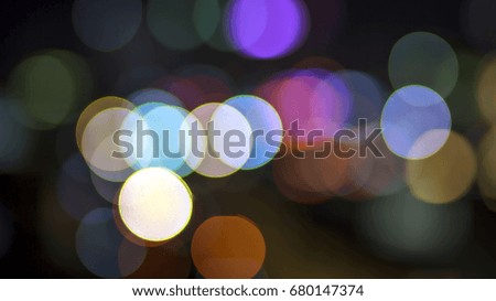 night bokeh blur background 