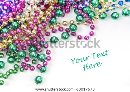 holiday or mardi gras beads