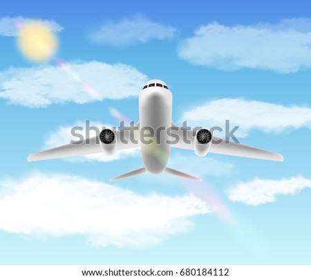 white aero plane flying in a sky