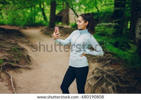 girl in forest
