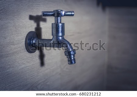 Bathroom faucet Royalty-Free Stock Photo #680231212