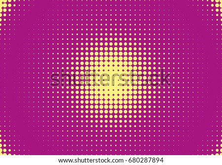 Halftone pattern. Comic background. Dotted retro backdrop with circles, dots. Design element for web banners, posters, cards, wallpapers, sites. Pop art style. Vector illustration. Colorful.
