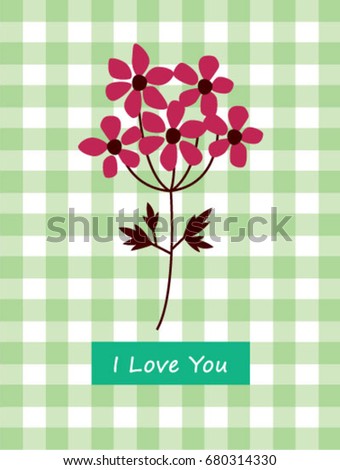 beautiful bouquet greeting card