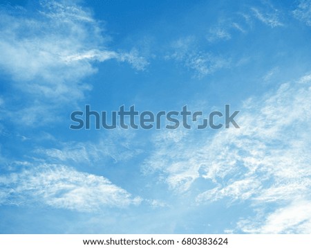 blue sky and cloud for background