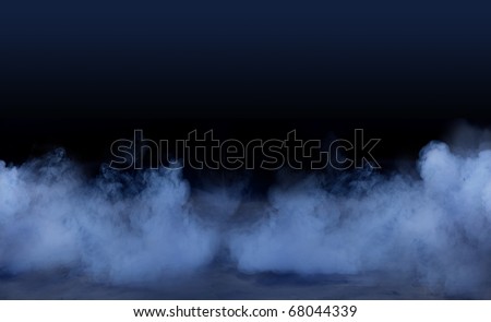 Studio background with smoky effect