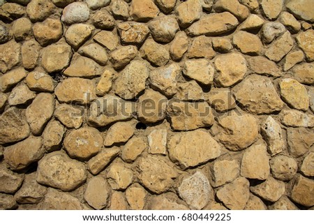 stone wall background, close-up view