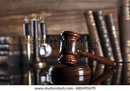 Law concept. Place for text.