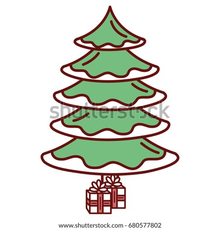 christmas pine tree icon