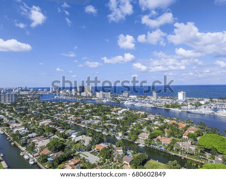 Aerial Del ray Beach, Florida Royalty-Free Stock Photo #680602849