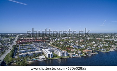 Aerial Del ray Beach, Florida Royalty-Free Stock Photo #680602855