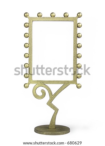 Golden metal desktop frame 1030_02