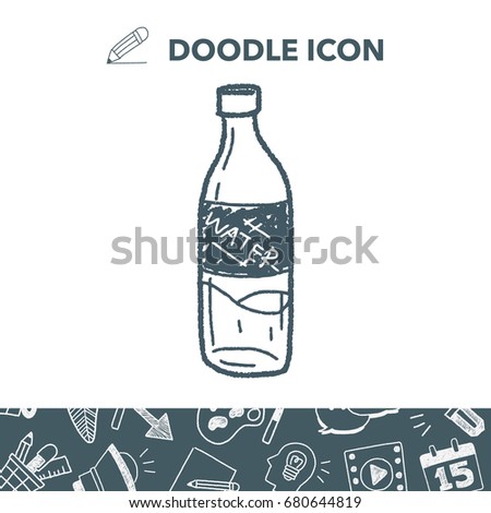 sport water drink doodle