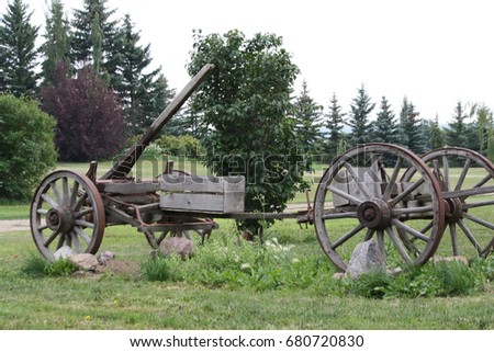 Old rustic wagon