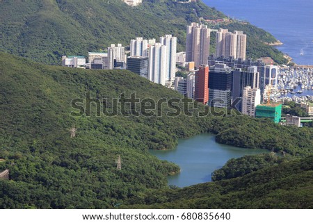 view of HK south district at Mount Nicholson
