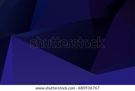 Dark BLUE vector triangle mosaic pattern. Modern geometrical abstract illustration with gradient. The textured pattern can be used for background.
