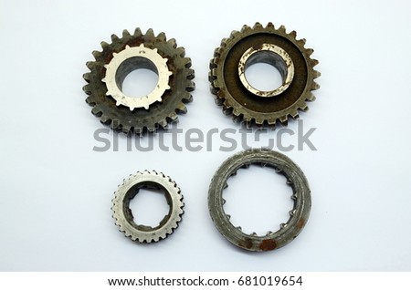 gear manual transmission, white background, isolated