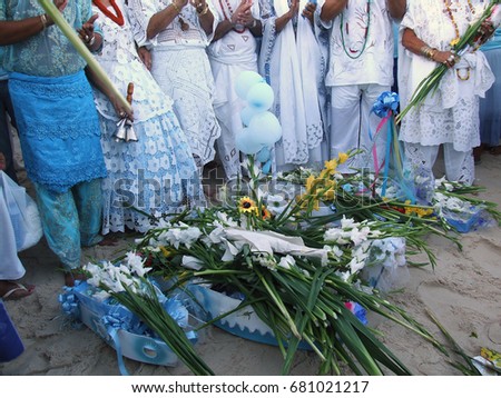 Commemoration of the Day of Iemanjá, 29/12/2007, Rio de Janeiro, Brazil Royalty-Free Stock Photo #681021217