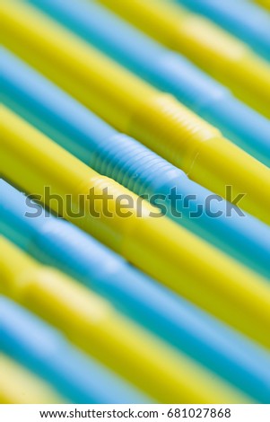 Background with bright color made from many straws