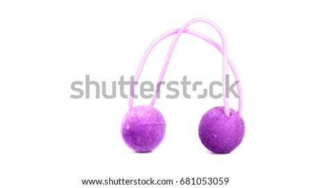 colorful Hair band on white background