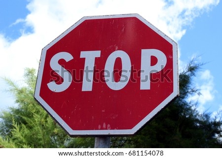 Italy: Stop sign.